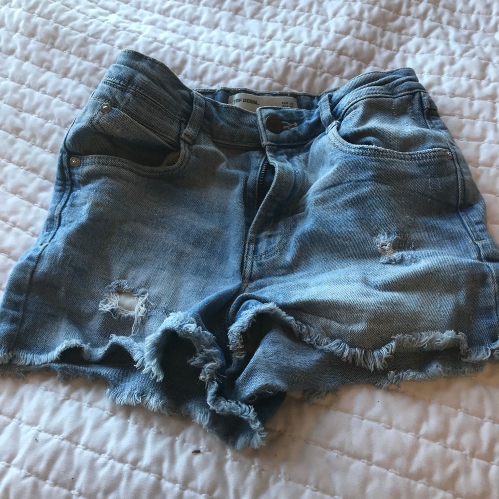 high waisted ZARA denim cutoff shorts size  2 / 24